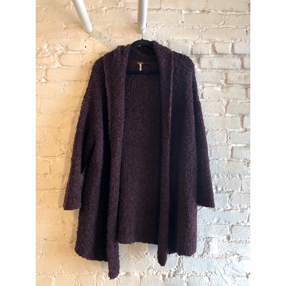 Free People Jackets & Blazers - Free People Purple Open Cardigan Jacket